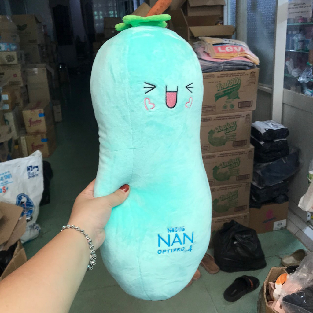 Gấu Bông hạt đậu 55cm - Quà tặng sữa Nan