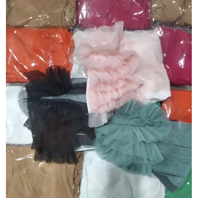 Áo Ống Mút Ngực Bèo 1 Bên Croptop Lưới Nhún