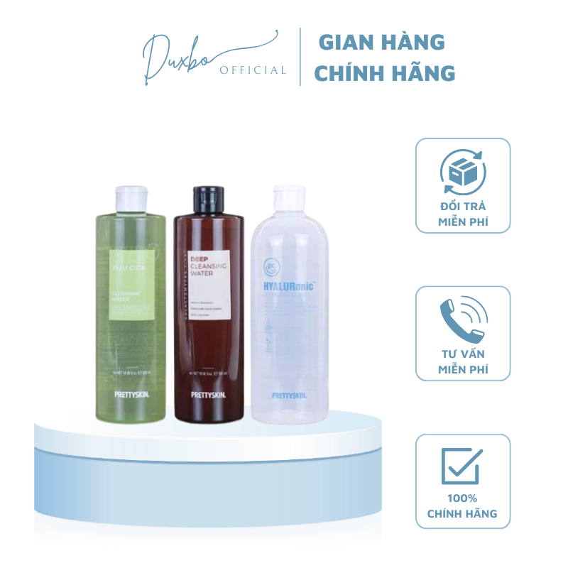 Nước Tẩy Trang PrettySkin The Pure Jeju Cica Cấp Ẩm Làm Sạch Da 500ml - DUXBO