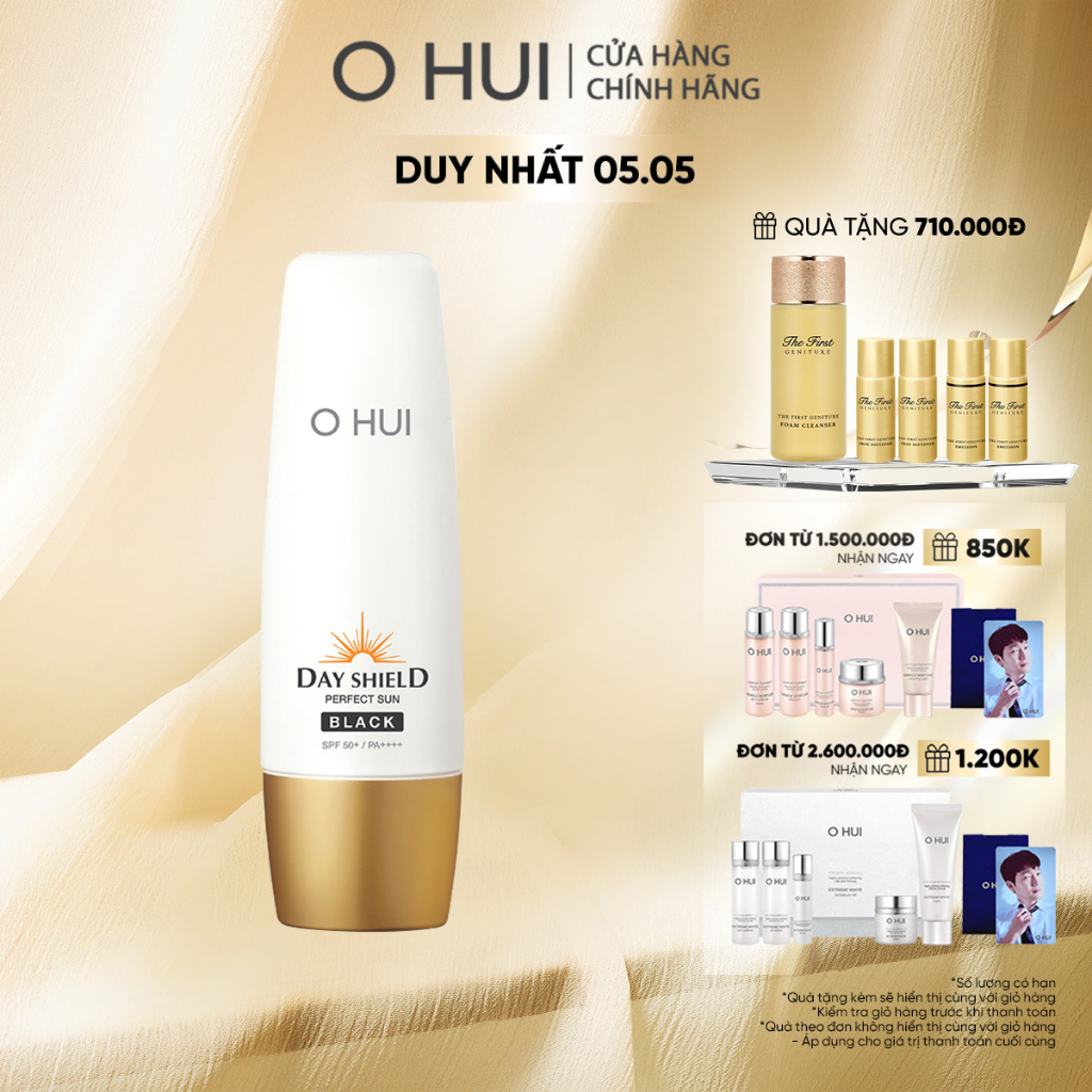 Kem chống nắng OHUI Day Shield Perfect Sun Black SPF50+ PA++++ 50ml/80ml