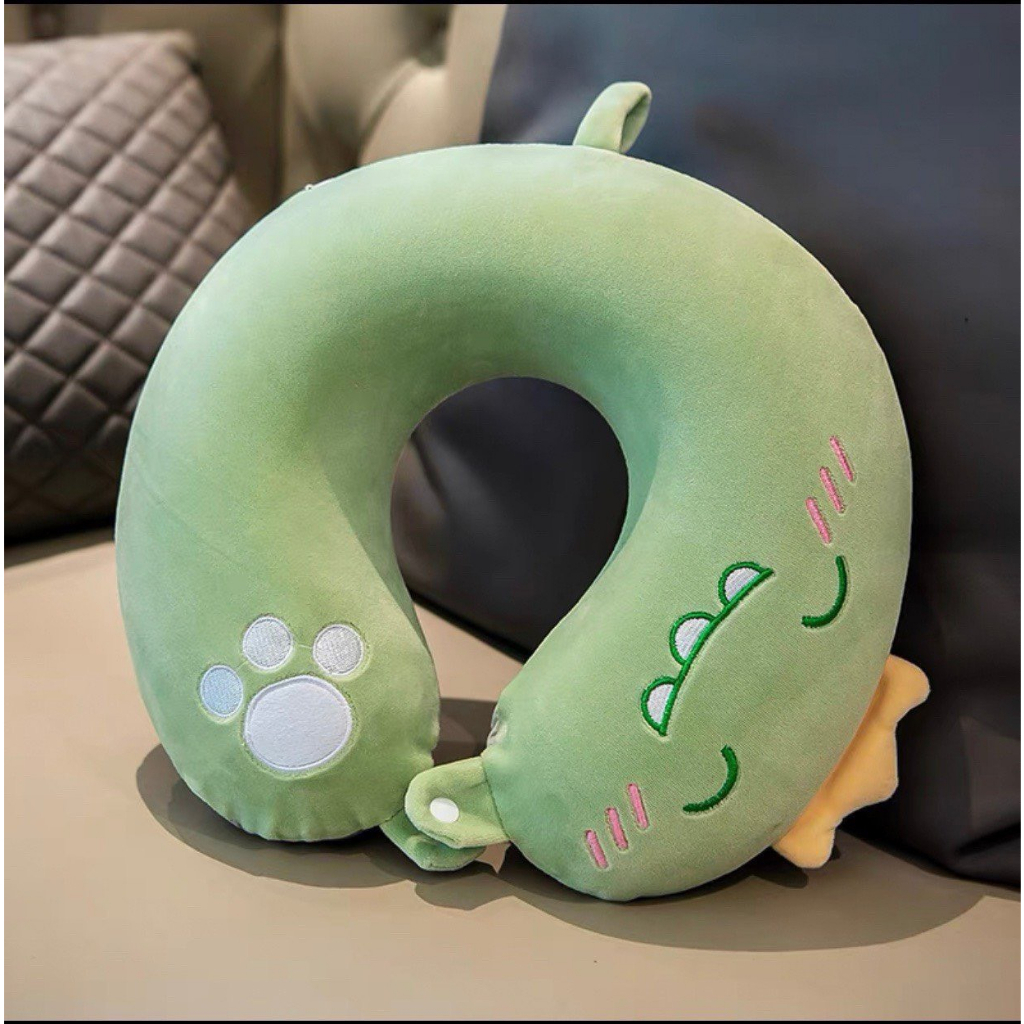 Gối chữ u kê cổ, gối đỡ cổ nhiều hình dễ thương ruột cao su- ruột bông cho dân văn phòng