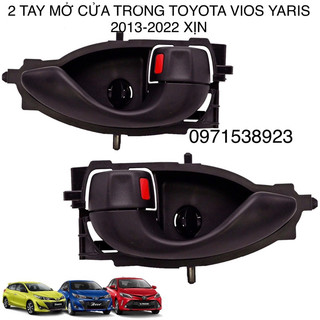 TAY MỞ CỬA TRONG TOYOTA VIOS YARIS 2014-2022 hàng xịn toyota màu đen