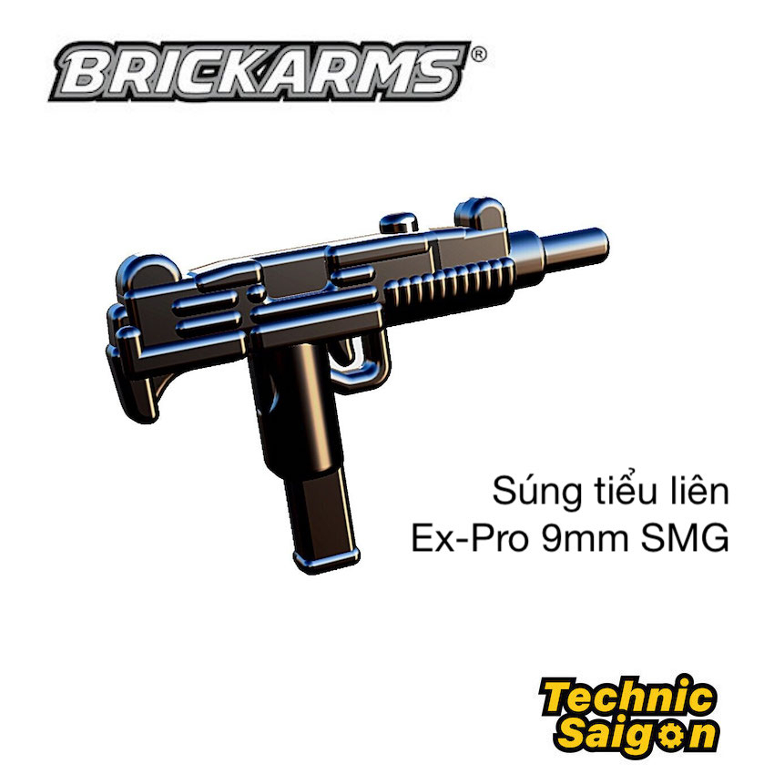 BrickArms BA3126B Súng tiểu liên Ex-Pro 9mm SMG cho nhân vật LEGO