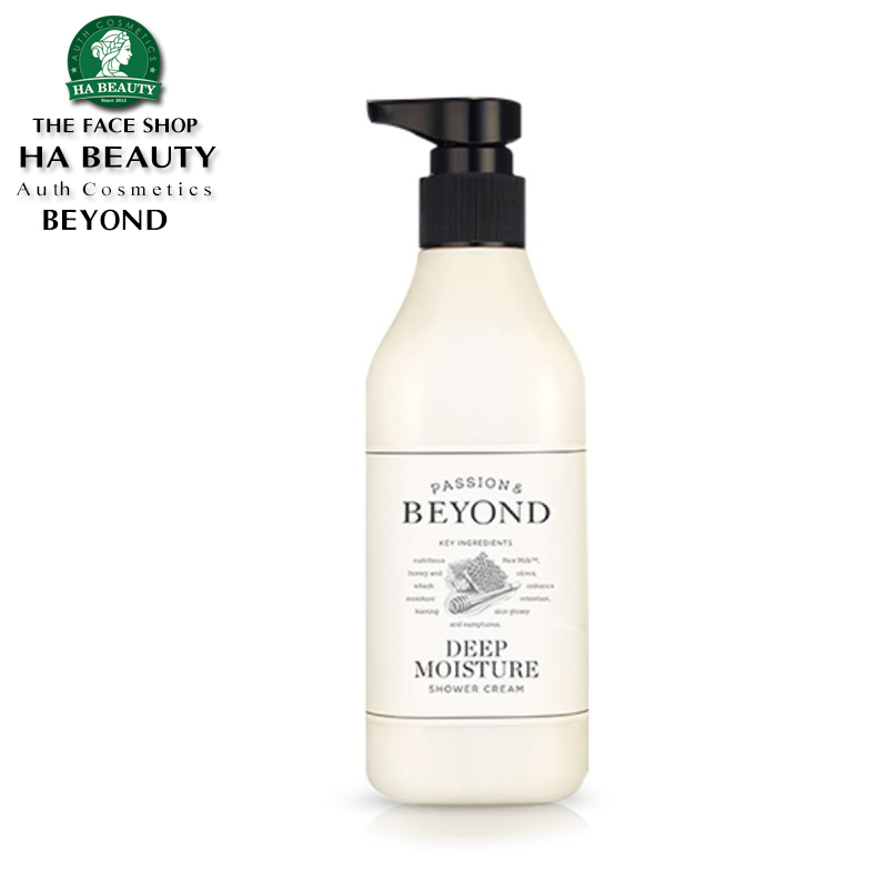 Sữa tắm Dưỡng ẩm sâu Thơm nhẹ nhàng tinh tế giúp Mềm mại mịn màng sáng mượt da BEYOND Deep Moisture Shower Cream 450ml