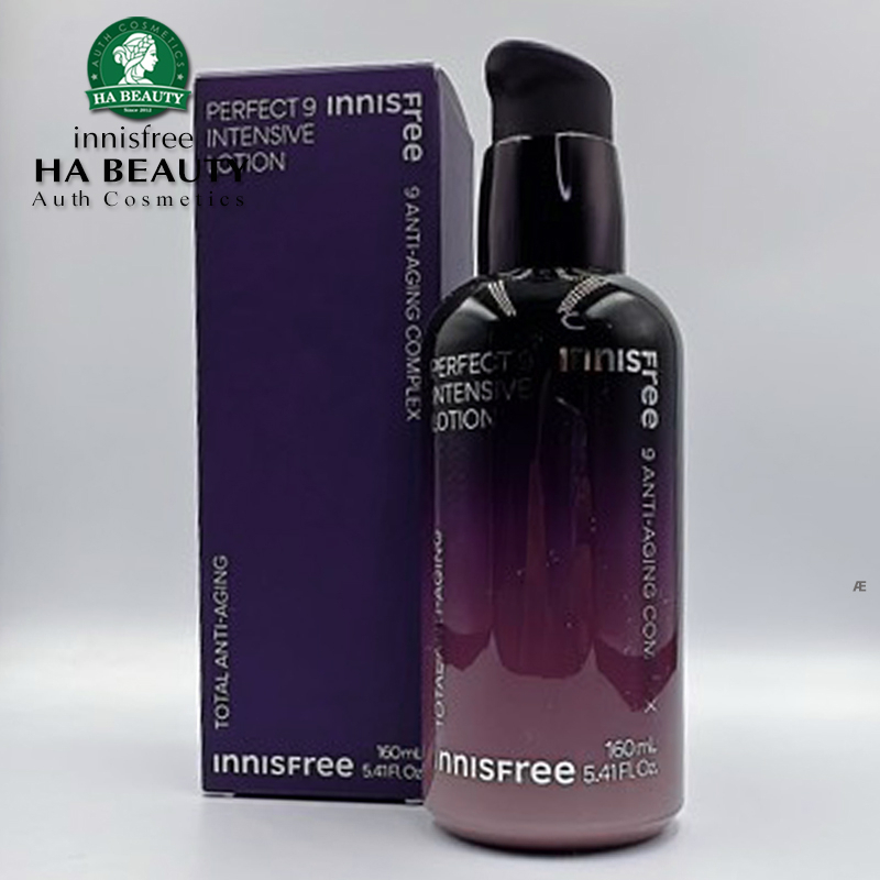 Sữa dưỡng chống lão hóa chuyên sâu 9 loại thảo mộc innisfree Perfect 9 Intensive Lotion 160 ml