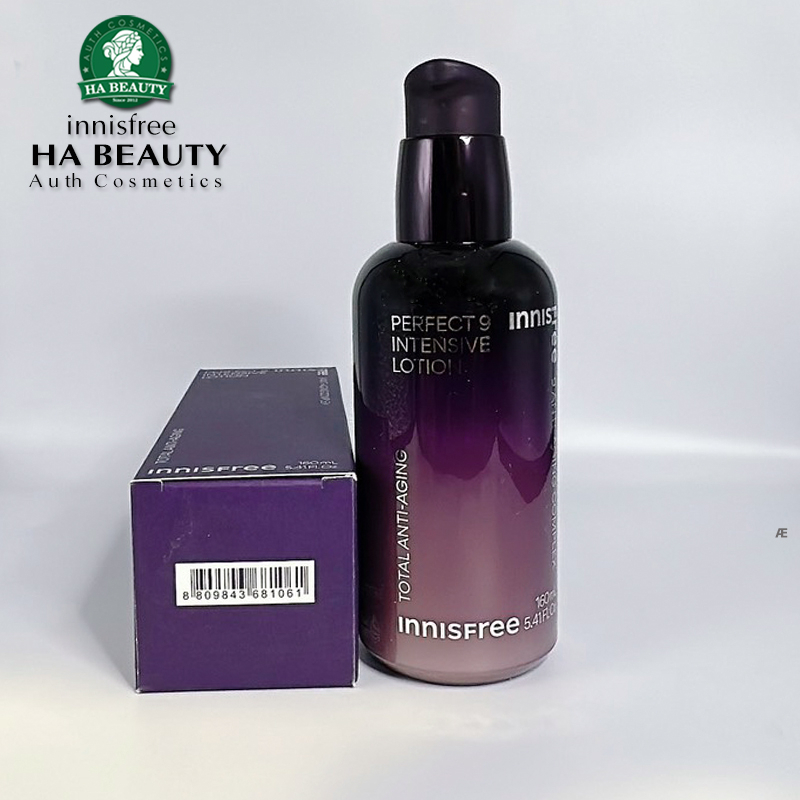 Sữa dưỡng chống lão hóa chuyên sâu 9 loại thảo mộc innisfree Perfect 9 Intensive Lotion 160 ml