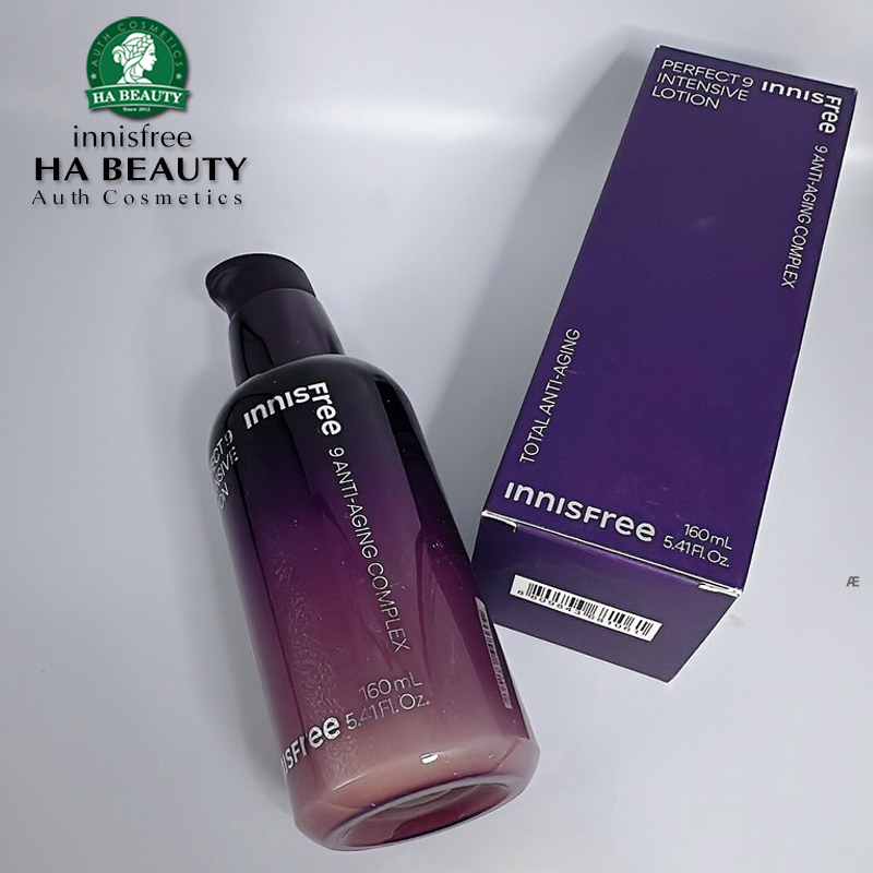 Sữa dưỡng chống lão hóa chuyên sâu 9 loại thảo mộc innisfree Perfect 9 Intensive Lotion 160 ml