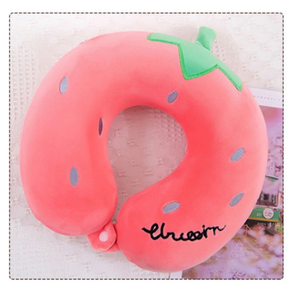 Gối chữ U cao su non, gối kê cổ chống đau mỏi vai gáy dùng cho văn phòng du lịch quà tặng nhiều mẫu đẹp