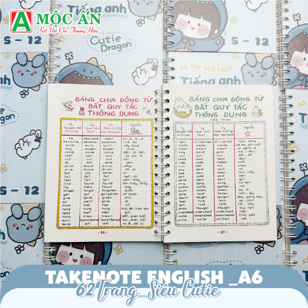 Takenote Tiếng Anh A6 62 trang IN SẮC NÉT