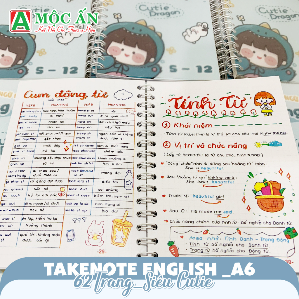 Takenote Tiếng Anh A6 62 trang IN SẮC NÉT