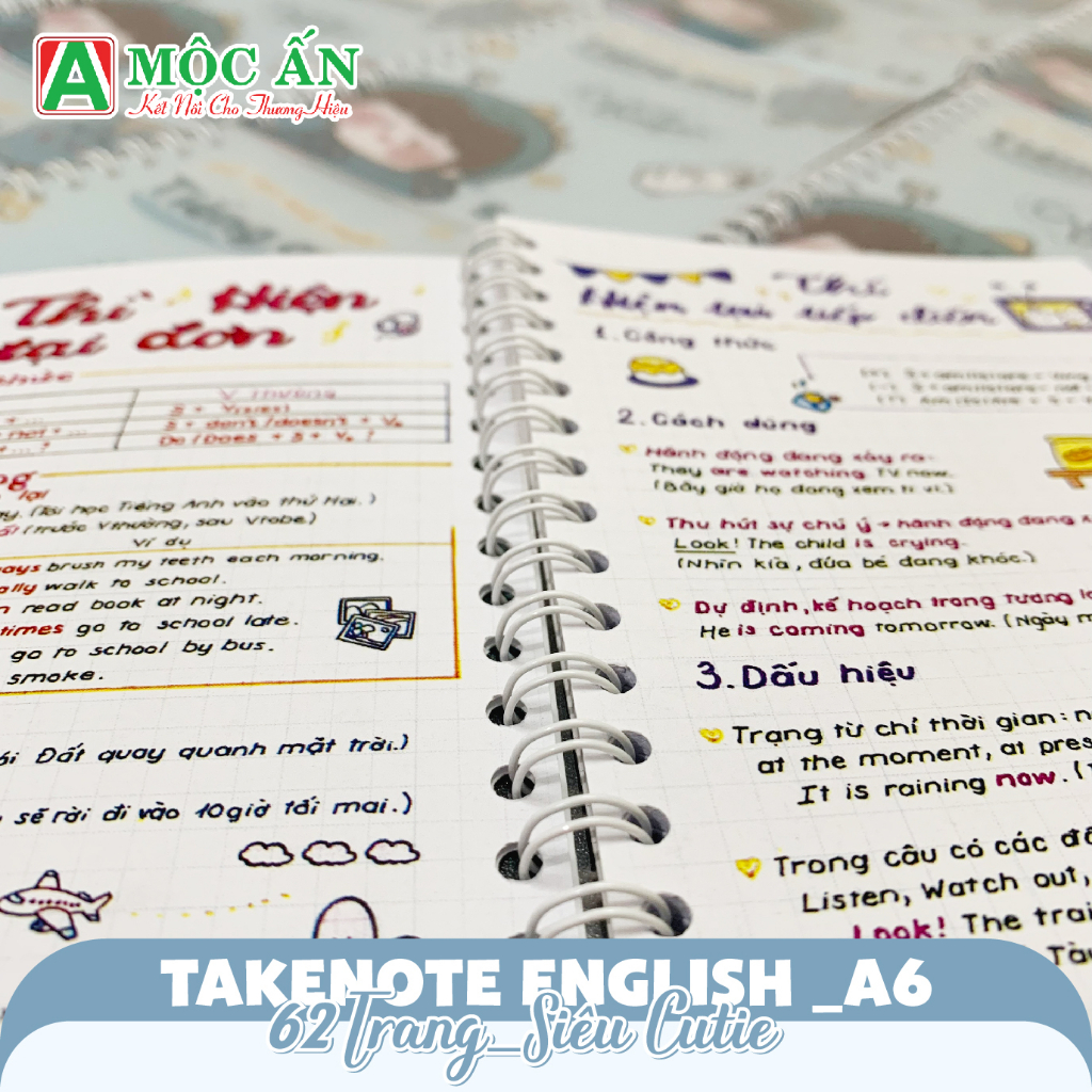 Takenote Tiếng Anh A6 62 trang IN SẮC NÉT