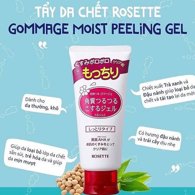 Tẩy Tế Bào Chết Dành Cho Da Mặt Rosette 120g Peeling Gel Nhật Bản