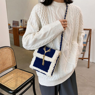 Túi Đeo Chéo Handmade Tự đan - Phụ Kiện Đan Túi