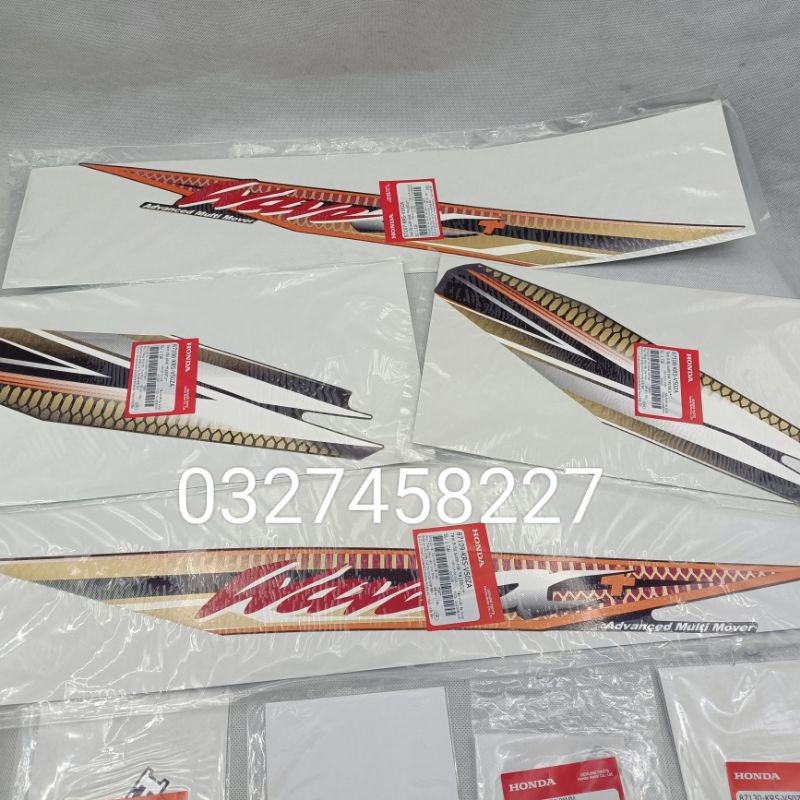 Bộ tem tem xe WAVE Alpha + màu nâu zin chính hãng