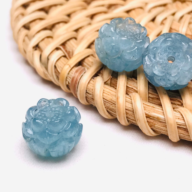 Hạt Charmed Sen Aquamarine phụ kiện thời trang cao cấp