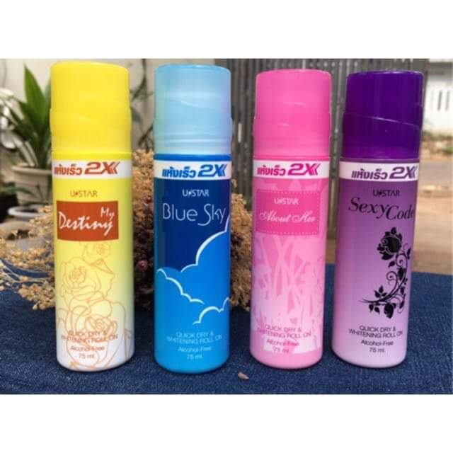 Lăn Nách Khử Mùi 2x Thái Lan 75ml Lưu Mùi Thơm Lâu