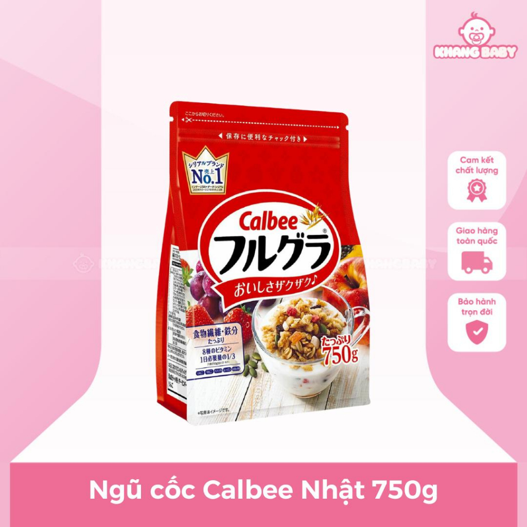 Ngũ cốc hoa quả Calbee 750gr Nhật Bản - Shop Khang Baby