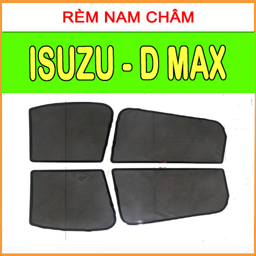 Rèm Che Nắng Nam Châm Xe Isuzu Dmax Bộ 4 tấm chắn nắng chuẩn form xe, nam châm hút mạnh