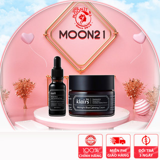Bộ kem dưỡng Klairs - Serum Klairs phục hồi da tổn thương Dear Klairs Midnight Blue 30g Auth Hàn Quốc