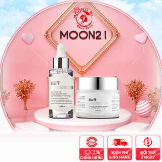 Bộ dưỡng trắng da mờ thâm Dear Klairs Duo Vitamin C - Vitamin E Fullsize Auth Hàn Quốc