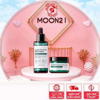Combo Dưỡng Da Giảm Mụn SOME BY MI Serum + Kem Dưỡng AHA-BHA-PHA 30 Days Miracle Chính Hãng HÀN QUỐC