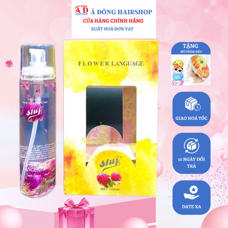 Tinh dầu dưỡng tóc Sasaba hoa Ngôn Sluj (Mẫu mơi) cho tóc khô hư tổn cực thơm 120ml