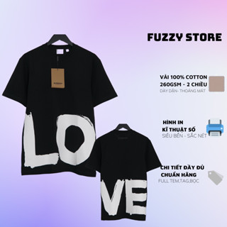 Áo thun Burberry Love in hình cao cấp Áo thun BBR in hình nam nữ