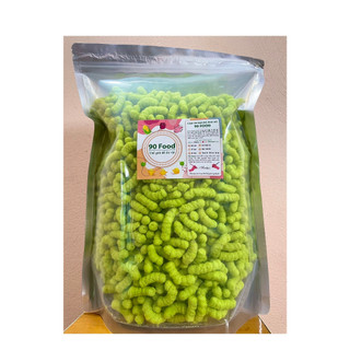 Snack đậu xanh nước dừa 90 Food túi Zip 500G thơm ngon nhức nách đồ ăn vặt Việt Nam ĐBVS ATTP