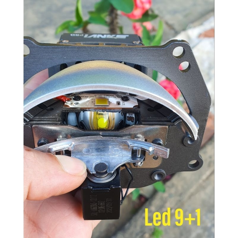 Bi led SanVi pro 3.0 inch cao cấp osram 9+1 max 80w trợ pha sáng nét cho xe máy và ô tô