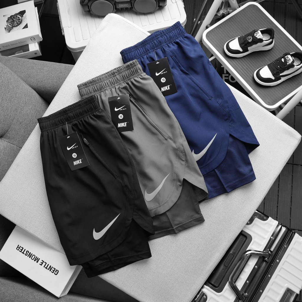 Quần short thể thao nam 2 lớp, quần đùi chạy bộ tập gym thoáng mát nhanh khô lên chuẩn phom - QSN22