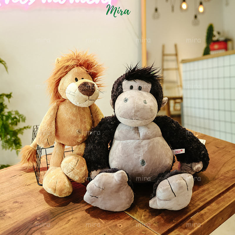 Gấu Bông Khỉ Con Monkey Tóc Dựng , Khỉ Đột Dễ Thương Búp Bê Thú Nhồi Bông Quà Sinh Nhật MIRA-GB28043