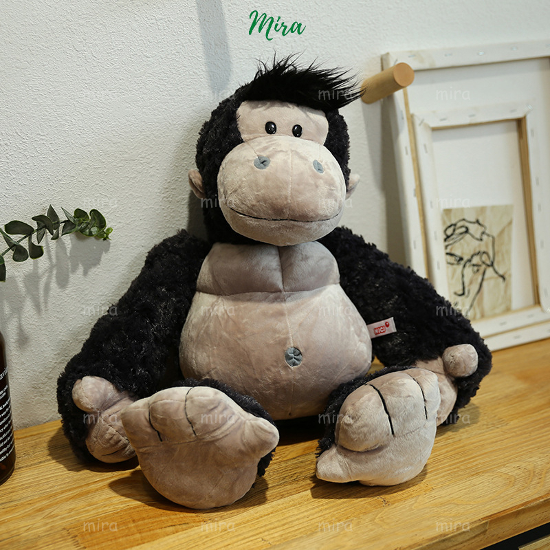 Gấu Bông Khỉ Con Monkey Tóc Dựng , Khỉ Đột Dễ Thương Búp Bê Thú Nhồi Bông Quà Sinh Nhật MIRA-GB28043