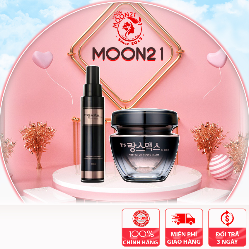 Bộ dưỡng da mờ nám kem và serum Dongsung mẫu mới 2019 Auth Hàn Quốc