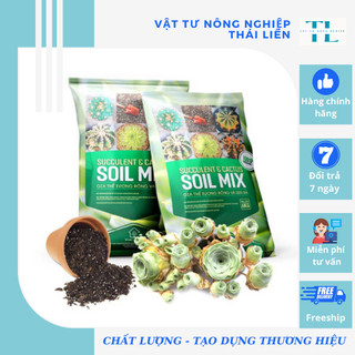 Đất Soil Mix chuyên trồng sen đá xương rồng kích rễ tăng trưởng, Đất chuyên dụng cho sen đá xứ nóng.