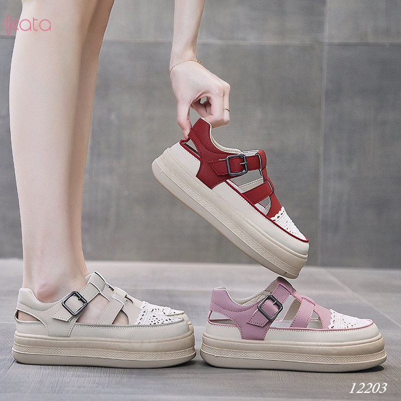 Giày sandal nữ , giày tăng chiều cao thoáng khí dạo phố 12203