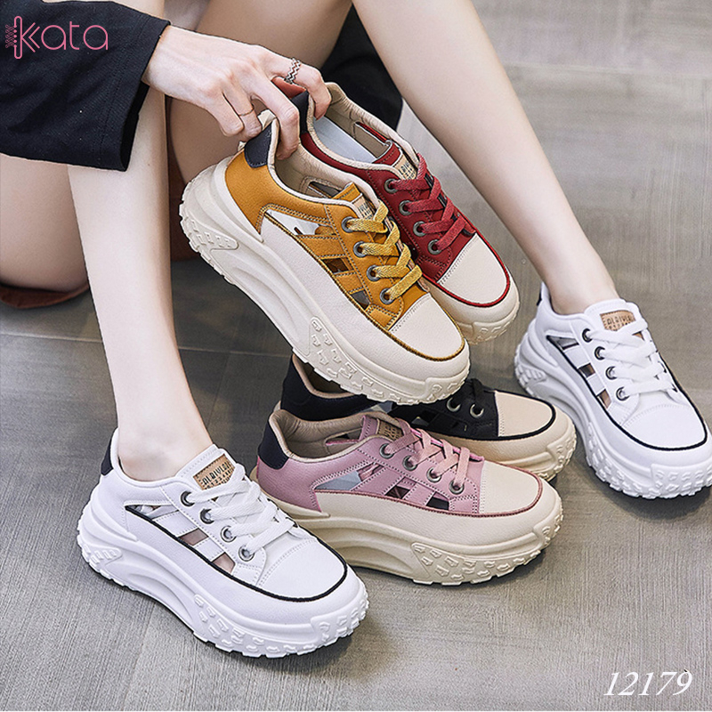 Giày nữ thoáng khí mùa hè ,tăng chiều cao,giày dạo phố phong cách Hàn Quốc 12178