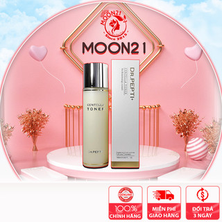 Toner Pepti MOON21 Toner rau má dưỡng ẩm căng bóng da Dr.Pepti+ 180ml Centella Toner Auth Hàn Quốc
