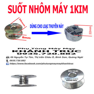 10 suốt nhôm trắng dùng máy 1kim máy may (khâu) công nghiệp