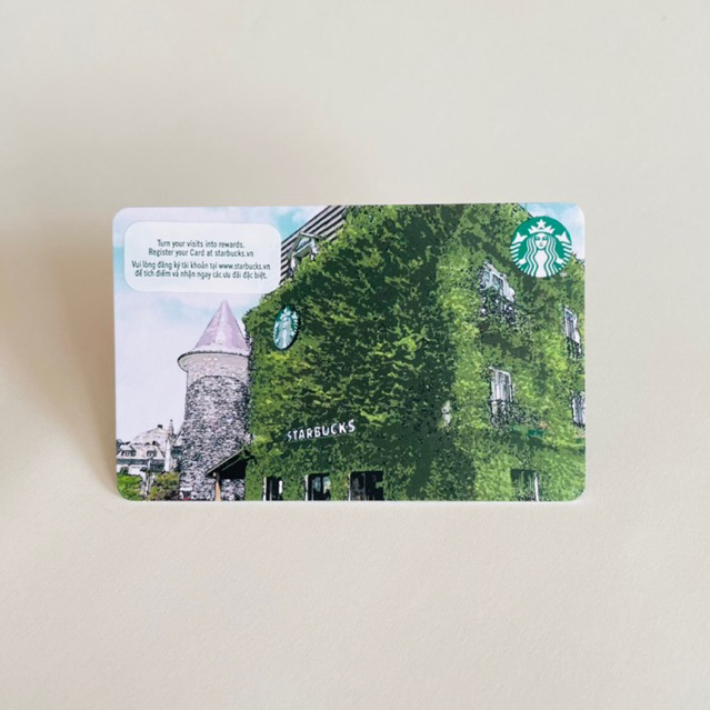 3213 THẺ STARBUCKS GIẤY VN BA NA HILLS STORE (thẻ đã sử dụng, dùng để sưu tầm)