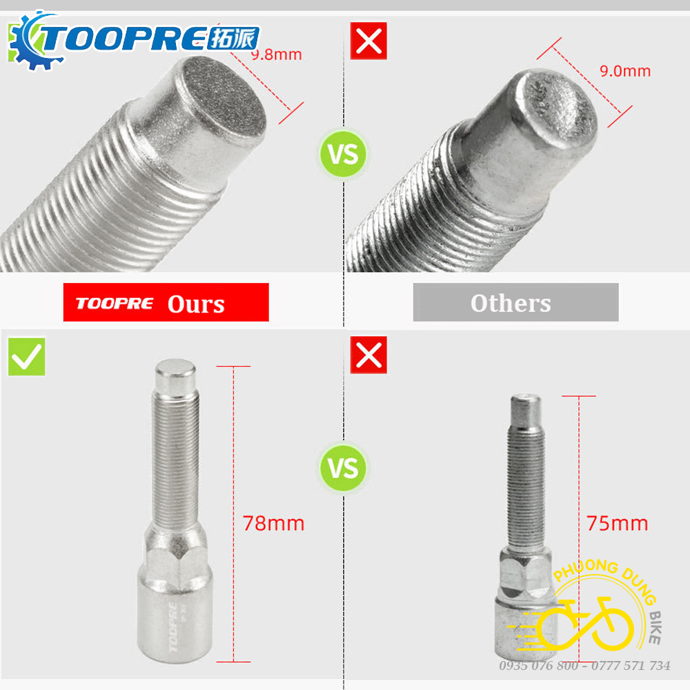 Cảo đùi dĩa xe đạp TOOPRE TP-202