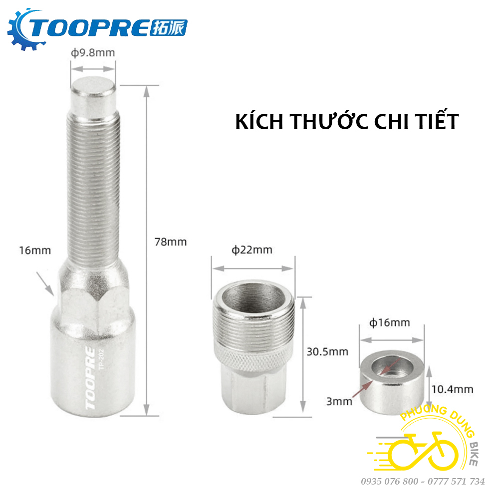 Cảo đùi dĩa xe đạp TOOPRE TP-202