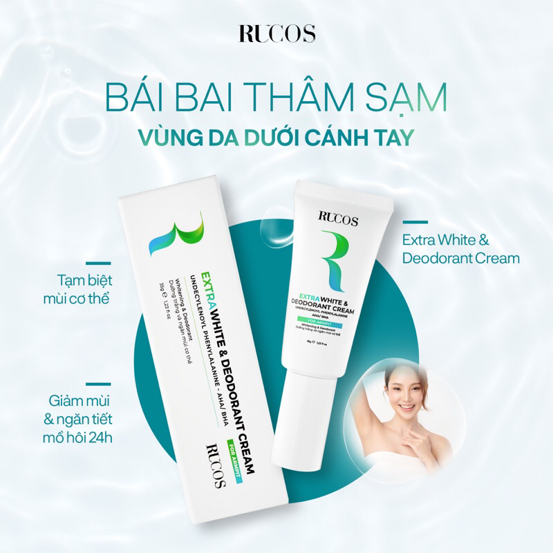 KEM DƯỠNG TRẮNG VÀ NGĂN MÙI CHO NÁCH-𝐄𝐱𝐭𝐫𝐚 𝐖𝐡𝐢𝐭𝐞 & 𝐃𝐞𝐨𝐝𝐨𝐫𝐚𝐧𝐭 𝐂𝐫𝐞𝐚𝐦
