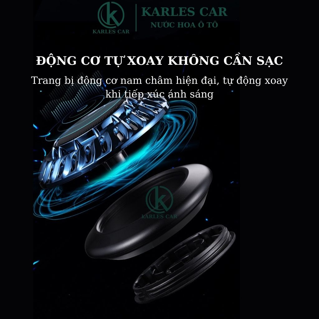 Sáp Thơm Ô Tô Cao Cấp Mẫu Ufo, Máy Khuếch Tán Tinh Dầu Ô Tô Tự Xoay