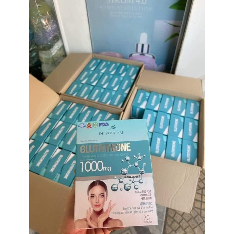 Giá gốc Viên uống trắng da Glutathione 1000 mg chuẩn hãng
