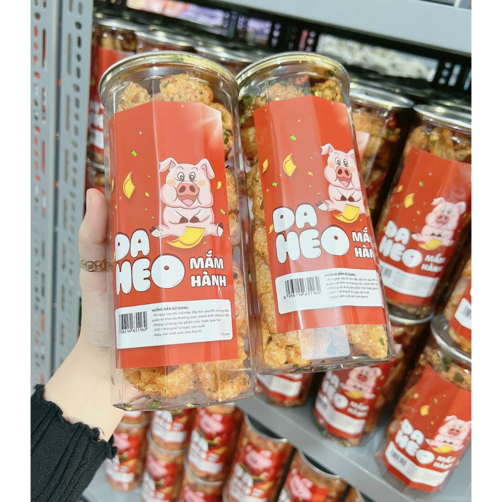 Da Heo Mắm Măm Măm hộp 150g Đồ ăn vặt siêu ngon