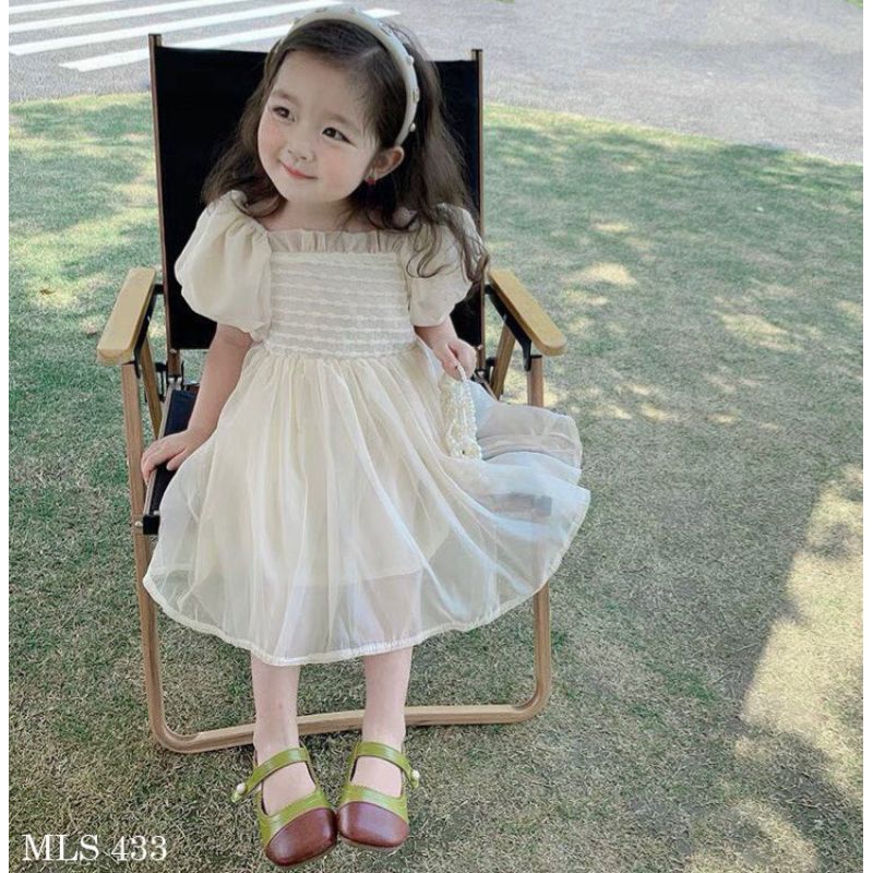 ĐẦM ĐI TIỆC VÁY VOAN TƠ XÒE RỘNG BÉ GÁI HAIVANCO cho bé 10 đến 40 kg mềm mại và thoáng mát đi học đi chơi đều đẹp