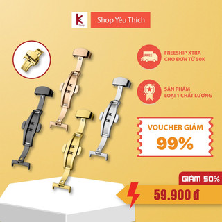 Khóa bướm đồng hồ loại 2 nút bấm - Khóa Đồng Hồ 16mm 18mm 20mm 22mm