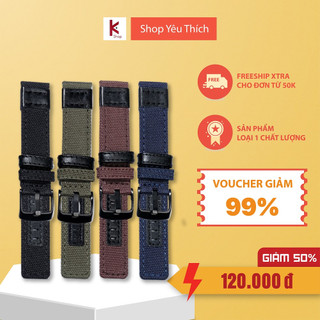 Dây Đồng Hồ Vải Dù Basic Chống Thấm Nước Siêu Bền Size 20mm 22mm 24mm