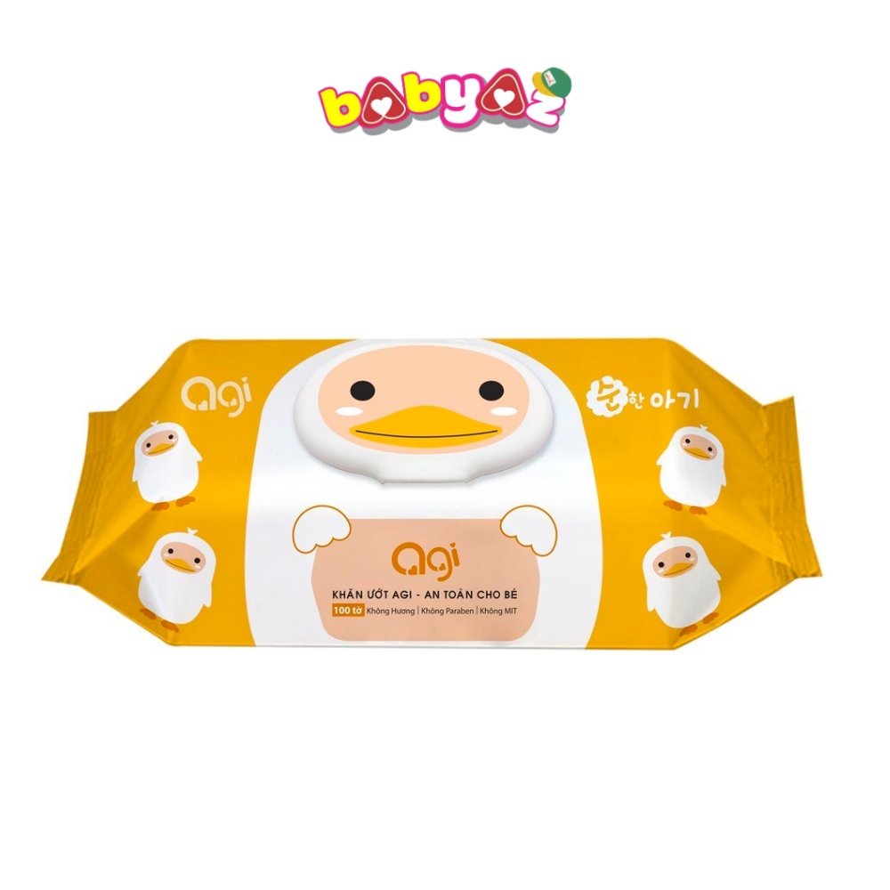 Khăn Giấy Ướt Agi 100 Tờ Không Hương Khăn Đa Năng Cho Bé Sơ Sinh