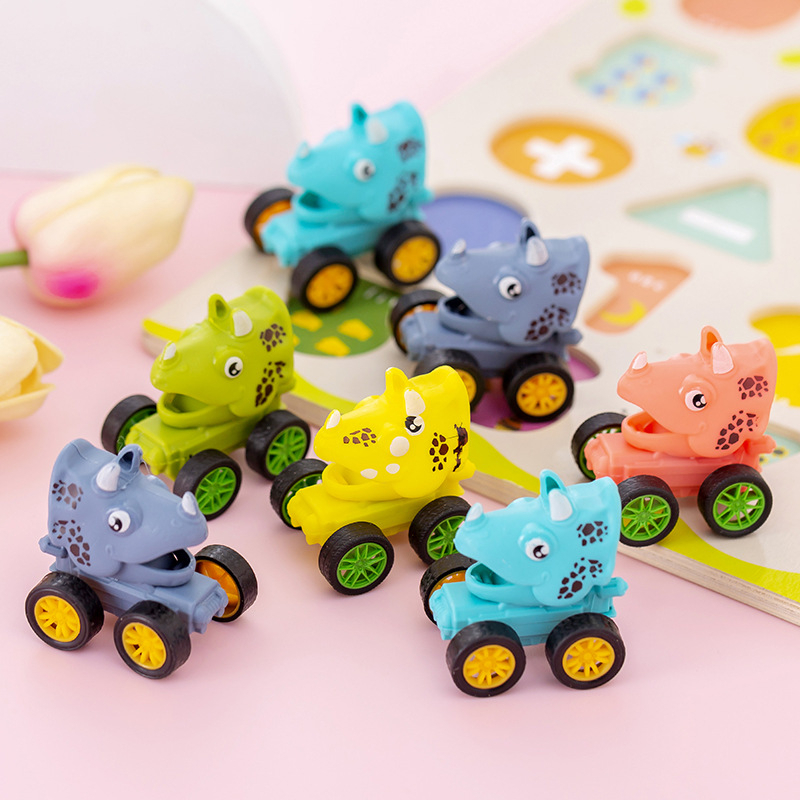 Xe mini chạy cót Khủng Long, đồ chơi xe chạy cót cho bé